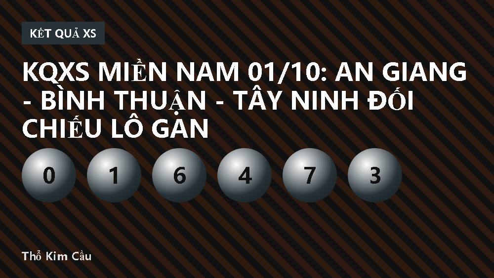 KQXS miền Nam 01/10: An Giang - Bình Thuận - Tây Ninh đối chiếu lô gan